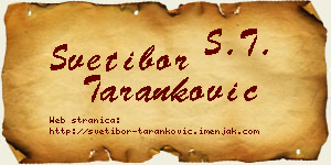 Svetibor Taranković vizit kartica